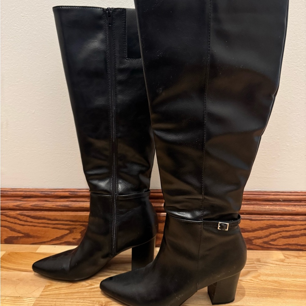 Lifestride Black Knee-High Women's Boots